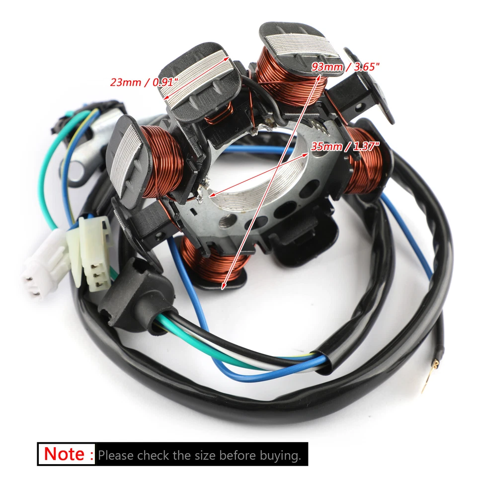 Generador de estator Magneto para Yamaha TTR 230 TT-R 230 2005-17 # 1C6-H1410-00 EE. UU. Foto 2 de 4