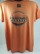 Orange T-Shirt - HEMI Powered Genuine Classic Emblem - MOPAR Licensed