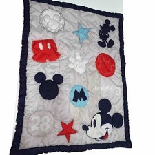 Disney Baby Mickey Mouse  Pluto Crib Blanket And Sheet Set