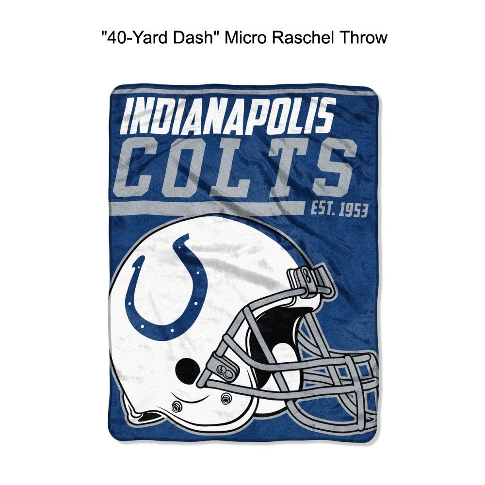 Pick Your Team Dash Micro Raschel Throw Blanket