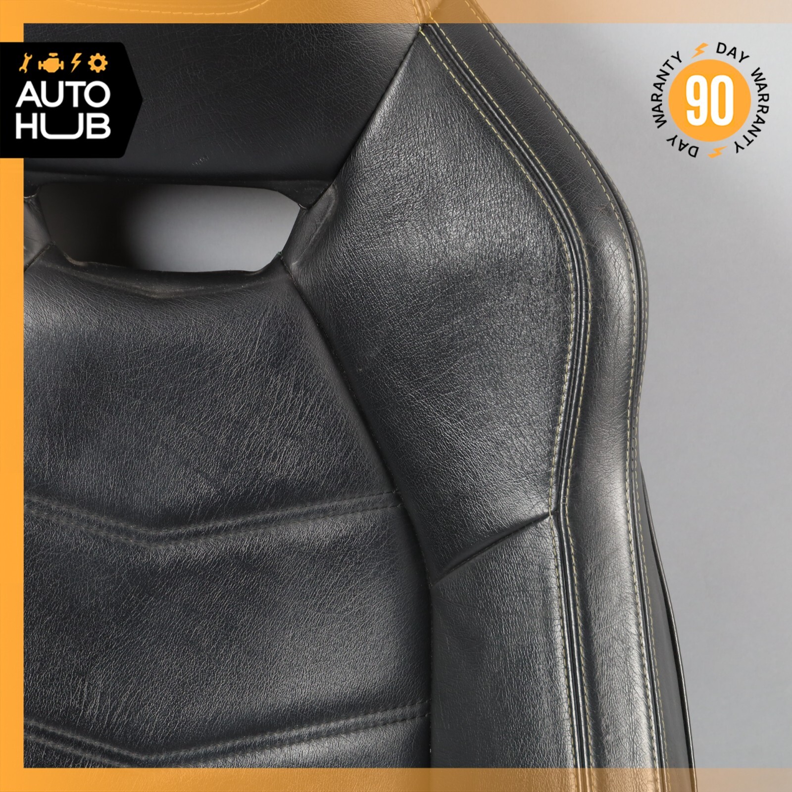 13-18 Maserati GranTurismo S M145 Front Left Top Upper Seat Cushion Black OEM