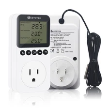 Digital Temperature Controller Thermostat Timer Switch Socket Day/Night Control