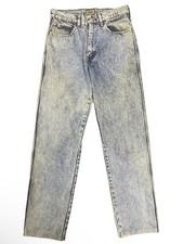 Vintage Levi  s 636 Silver Jeans 28x27 baggy extremely rare acid wash jnco style