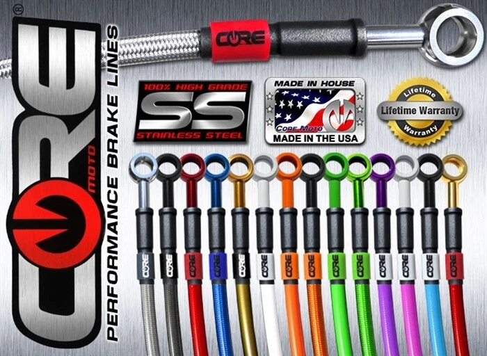 KAWASAKI ZRX1100 1997-2001 ПЕРЕДНИЙ И ЗАДНИЙ ТОРМОЗНОЙ МАГИСТРАЛИ НАБОР (3 ЛИНИИ) COREMOTO - Изображение 2 из 2