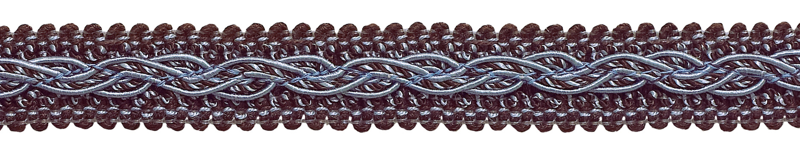 Brown Ice Blue 7/8"" Gimp Braid Trim Mocha Ice [By The Yard]