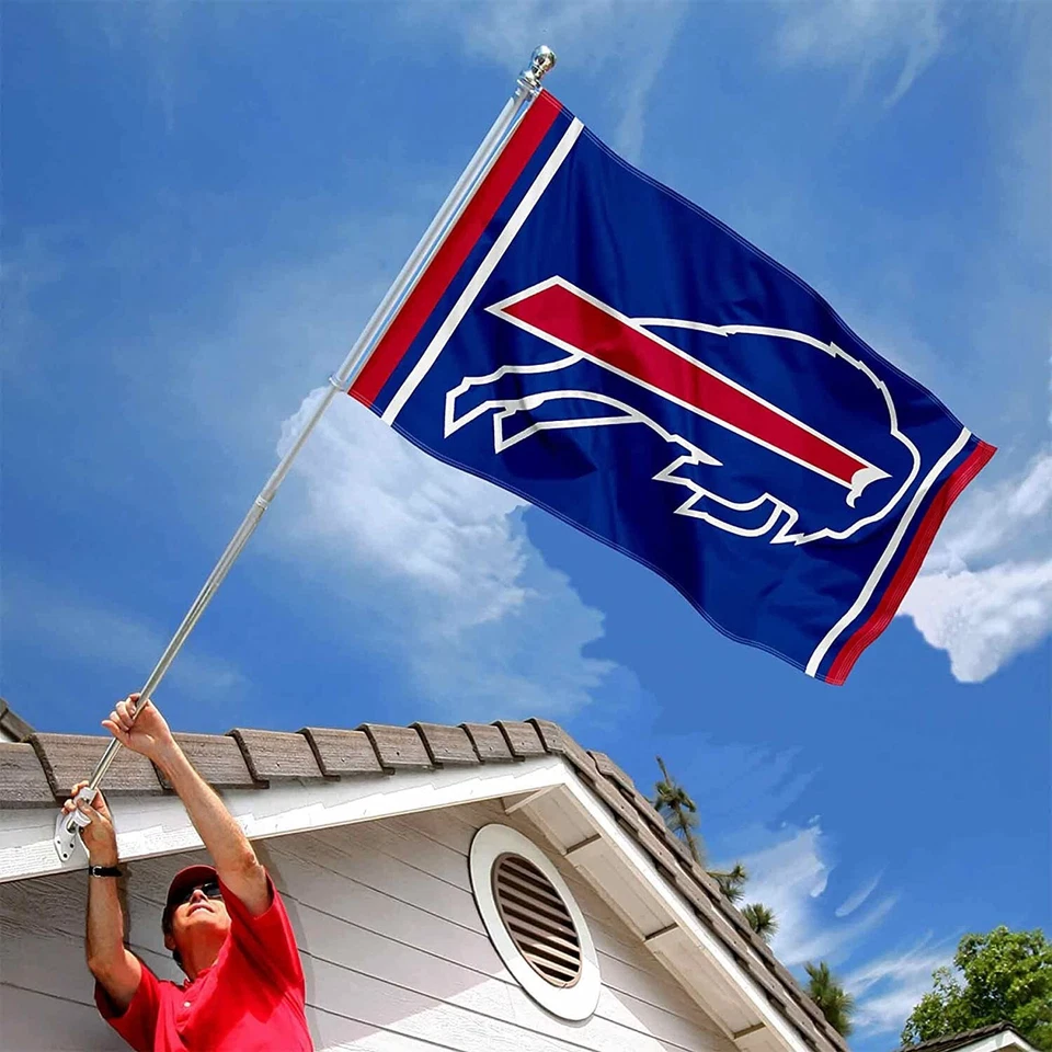 Bandera de fútbol americano de la NFL Buffalo Bills de 3x5 pies envío gratuito Foto 3 de 4
