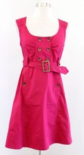 Maeve Anthropologie Overcast Deep Berry Pink Belted Sheath Dress A Line Size 2