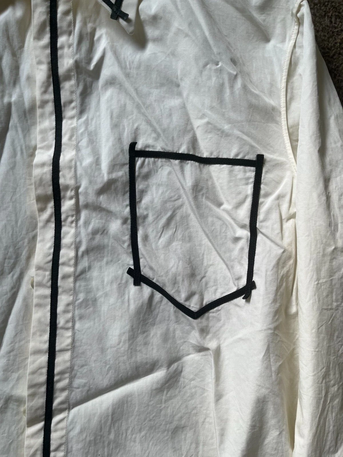 Camicia da uomo Maison Margiela manica lunga abbottonata cotone TAGLIA media