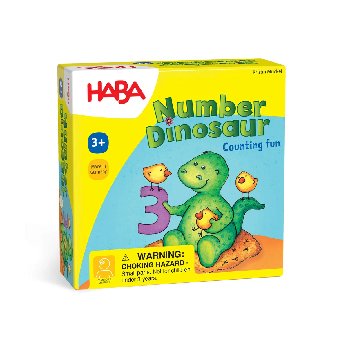 HABA 305272 Jump Around Frogs A Colourful dice and Hopping Game! Whose Water Lily Will Bloom ﬁrst? for 2-4 Players, Aged 3-7 - English Version (Made in Germany