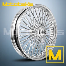 21X3.5 FAT SPOKE WHEEL 52 TWISTED STAINLESS SPOKES FOR HARLEY TOURING BAGGER RIM