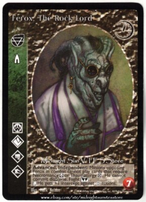 Ferox, The Rock Lord Advanced Gargoyle Gehenna V:TES VTES Vampire CCG
