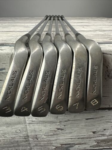 Nicklaus Air Bear Offset Iron Set 3,4,5,6,7,8 RH Reg Flex Steel Shafts Right