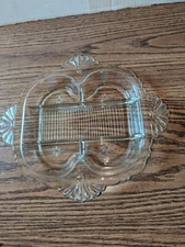Fostoria Etched 5-part Tidbit Serving Dish