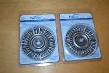 2 ~ Linde Prostar Stringer Bead Knot Wheel Brush, 4" Stainless Steel ~ PRS53015