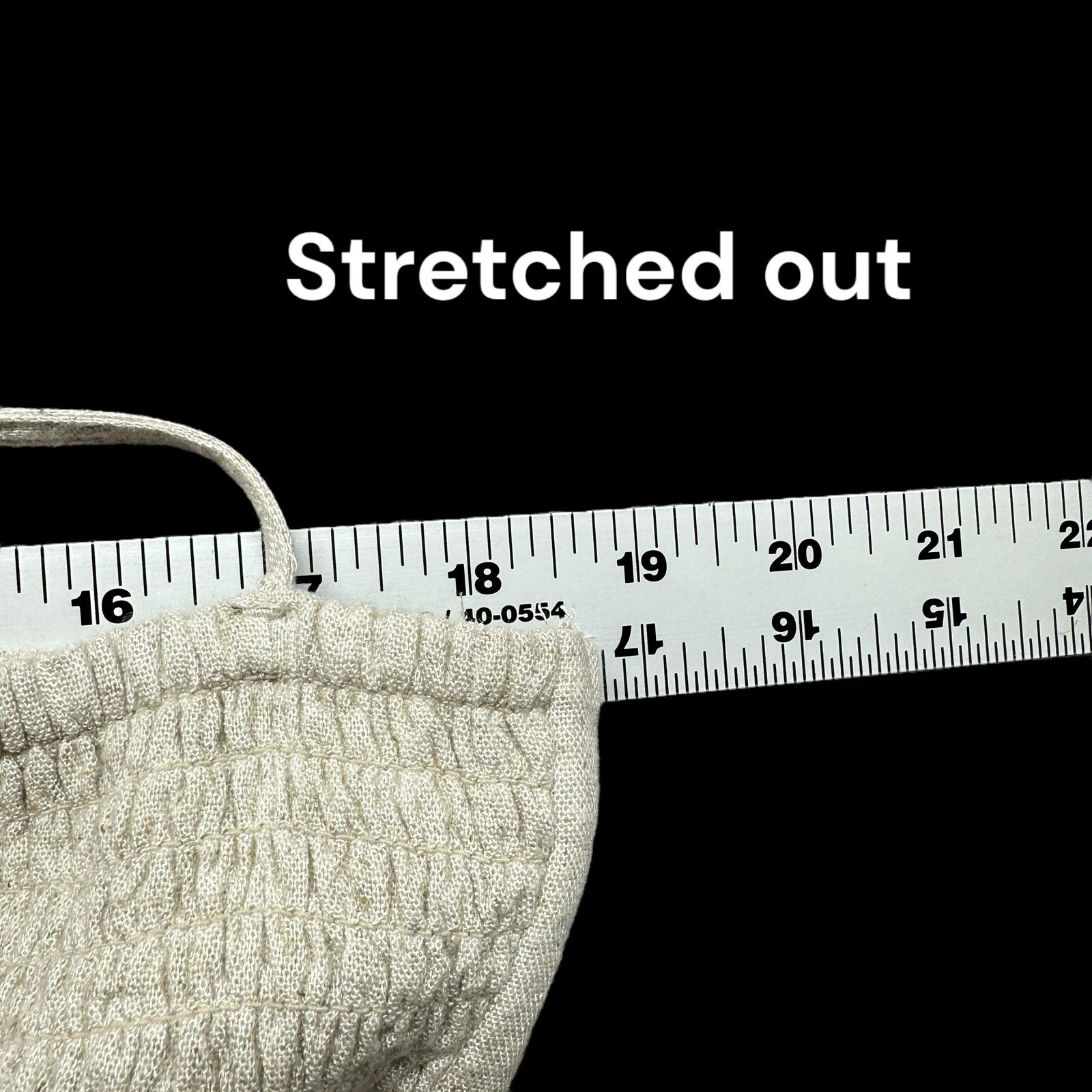 OFF WHITE Abercrombie&Fitch mini abito piccolo bianco sporco con volant e tasche foderate sul retro