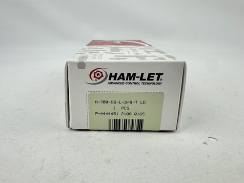 HAM-LET H-700-SS-L-3/8-T-LD SS Ball Valve 3/8" Male NPT