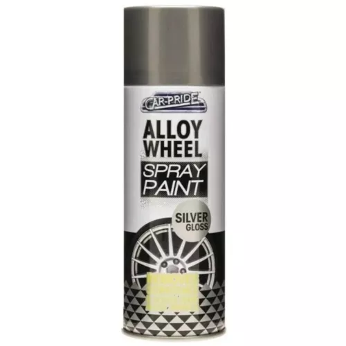 Silver Gloss Effect Spray Paint Alloy Wheel Car Bike Auto Aerosol 400ml