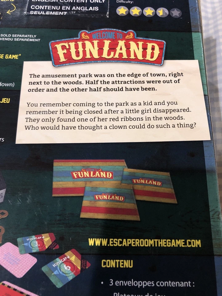 Escape Room The Game Expansion Pack Welcome to Funland Amusement Park  - Image 4 of 4