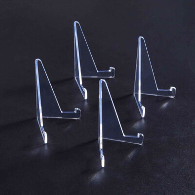 Card Display Stand APLZGMG 10 Pack Acrylic , Clear Acrylic Card Holder For Graded Sports