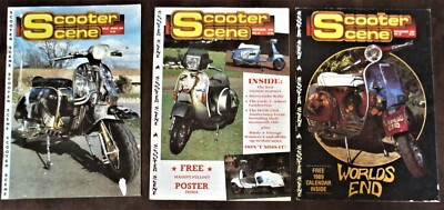 Zeitschriften Scooter Scene 4/88, 10/88, 11/88 Konvolut Englisch