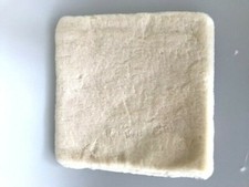 Lammfell Autokissen Sitzschoner Sitzkissen sekt 40x40 cm Sitzauflage Kissen