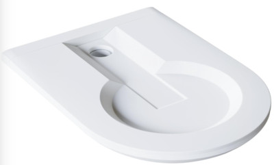 Echogear Shelf Mount ONLY for Echo Dot/ With Clock, 4th & 5th Gen, White