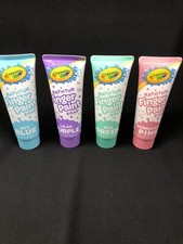 Crayons Bathtub Finger Paint Lot Of 4 Sky Blue Lilac Purple Sea Green Bubble Gum