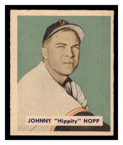 1949 Bowman Baseball #207 Johnny Hopp Rookie 49BBB-03