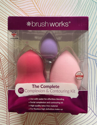 Brush Works Das komplette HD Teint & Konturen-Kit Brandneu im Karton