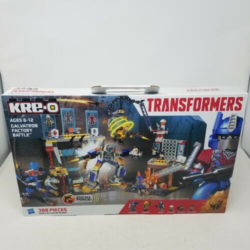 Kre-O Transformers Galvatron Factory Battle Optimus Prime Bumblebee A6952 neuf - Photo 1/4