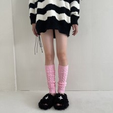 Women Knit Leg Warmers Knitted Crochet Socks Leggings Warm Casual Solid Fashion