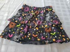 Way to Celebrate Halloween Girls Tiered Skirt M 7-8  Super Cute