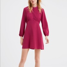 ZARA BUTTONED DRESS SIZE XS