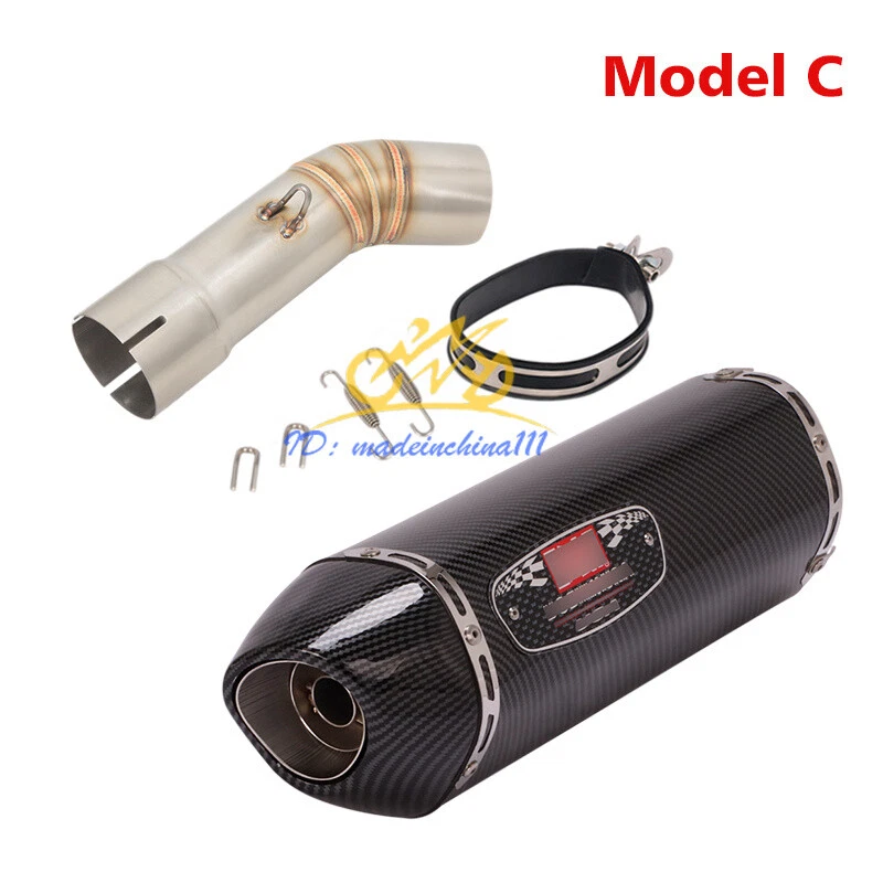 Puntas de silenciador de escape para Yamaha FZ8 FZ8N tubo de enlace medio sistema de motocicleta deslizable Foto 4 de 4