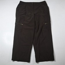 Chicos Zenergy 1.5 / 10 Brown Cropped Cargo Athleisure Womens Pants