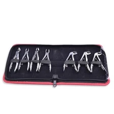 7 Pcs Dental Tooth Extraction Forceps Pliers For Children Pedo Kit Set