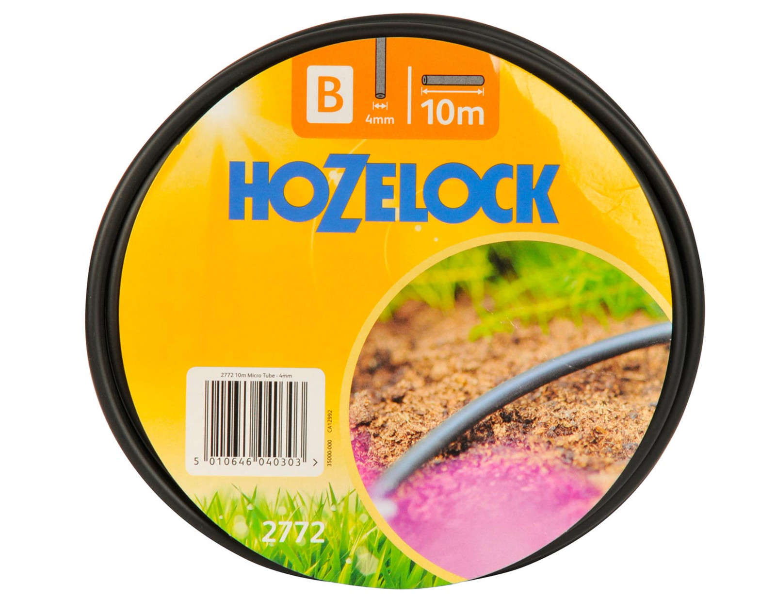 Hozelock 2772 Irrigation Micro Tube - 4mm x 10m - Garden Watering Irrigation