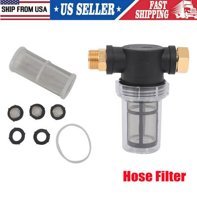 #ad Garden Hose Filter for Pressure Washer Inlet Water Inline Filter for Sediment $13.55