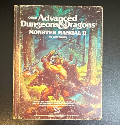 TSR AD&D Monster Manual II 1st Edition Dungeons & Dragons