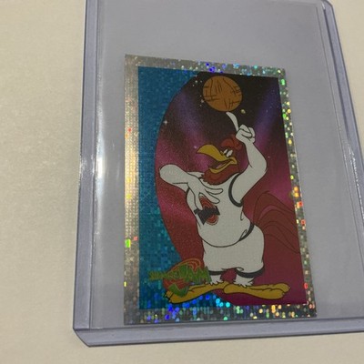 1996 Upper Deck Space Jam Dazzle Sparkle Refractor Holo Sticker Foghorn Leghorn