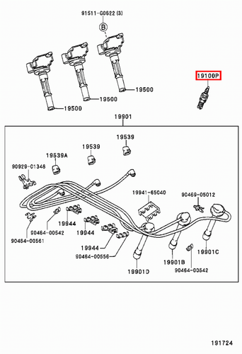 Genuine Prado VZJ95 VZJ90 VZJ125 VZJ121 VZJ120 5VZ 3.4 Petrol Spark Plug x6 - Picture 13 of 20