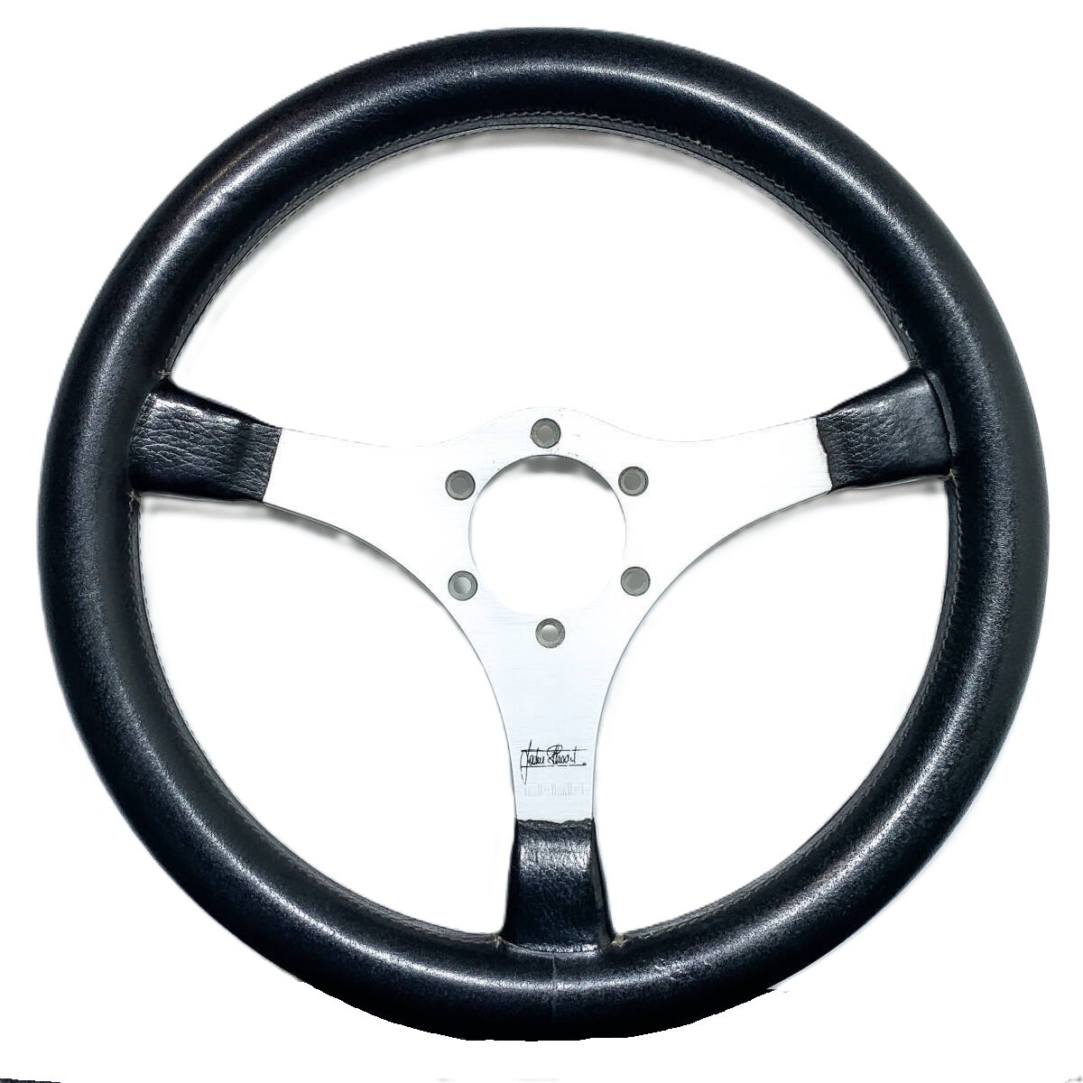 momo Jackie Stewartモデル ステアリング 35cm MOMO Jackie Stewart 345mm Steering Wheel Vintage Black Leather 34