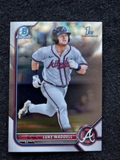 2022 Bowman #BCP-48 Luke Waddell Chrome Prospects Atlanta Braves