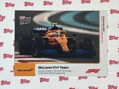 2020 Topps NOW F1 #24 McLaren Secures 3rd Place in FIA Constructor Championship
