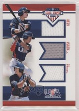 2017 USA Baseball Stars & Stripes Trios Materials TJ Friedl Jeren Kendall 0i76