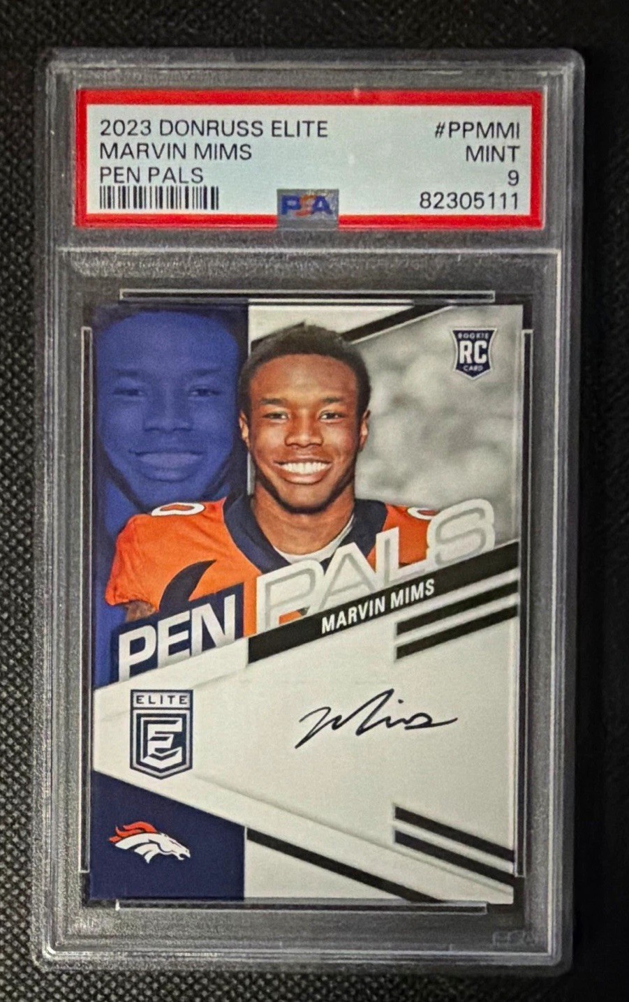 Marvin Mims Panini Donruss Elite Pen Pals #PPMMI Base