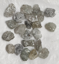 100% NATURAL Loose Rough Diamonds Silver uncut real 3.0-4.00 mm 7.00 carat Lot