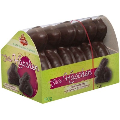 Wicklein Ostern Gebäck Hasen Zartbitter 190g (26,26 EUR/kg)