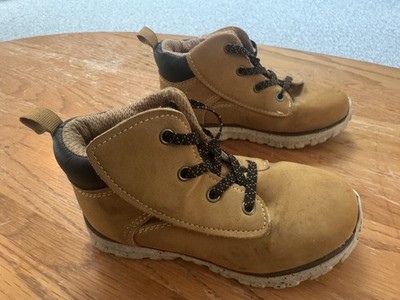Wonder Nation Toddler Boys Hiking Boots Size 11 Caramel Brown