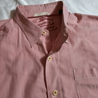 Tommy Bahama ''Relax'' Men's Long Sleeve Button-Down Shirt Men's Medium M Coral